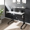NicBex 35.25 Inch Rolling Home Writing Desk with Height Adjustable Desktop and Moveable Shelf - 2 of 4