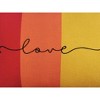 8"x16" 'Love is Love' Embroidered Pride Lumbar Throw Pillow Rainbow - Edie@Home: Decorative Accent for Sofa & Bed - 2 of 4