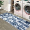 Modern Abstract Geometric Area Rug Machine Washable Rug With Non-Slip Backing Stain Resistant Easy Cleaning Indoor Low Pile Floor Cover For Home Decor - 2 of 4