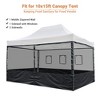 Instahibit 4 Half Mesh Sidewalls for 15x10 Ft Pop Up Canopy Tent w/ Window Food Vendor Fair - 3 of 4