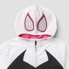 Boys' Marvel Spider-man Ghost-spider Zip-up Sweatshirt - White/black/purple  - Disney Store : Target