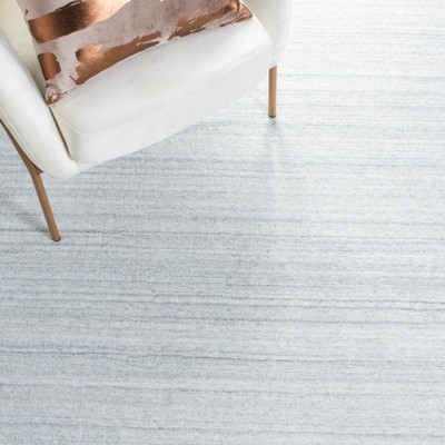 Mirage Dark Gray Hand Loomed Viscose Runner Rug