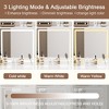Makeup Vanity For Small Space Dressing Table Set With 3 Adjustable Lighting Mirrors And Storage Chair - 2 of 4