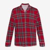 Red Tartan Plaid Men's Long Sleeve & Relaxed Long Pajama Pants - Posh Peanut - 2 of 4