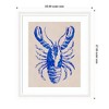 Kate and Laurel Framed Art Lobster by Nikita Jariwala, 23x27, Oliver White Narrow - 2 of 4