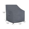 Covers&All Outdoor Chair Covers, Made of 12 Oz Waterproof & UV-Resistant Cover Max Fabric, Suitable for Indoors / Outdoors - 2 of 4