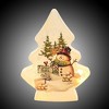 Stony Creek 8.5 Inch Jolly Snowman Christmas Tree Snow Electric Winter Novelty Sculpture Lights - 3 of 3