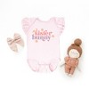 The Juniper Shop Sister Bunny Baby Flutter Sleeve Bodysuit - 2 of 3