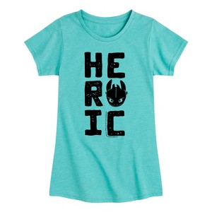 Girls' - How to Train Your Dragon - Heroic Fitted Short Sleeve Graphic T-Shirt - 1 of 4