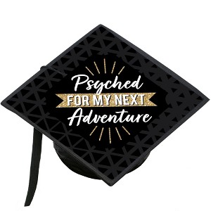 Big Dot of Happiness Psychology Grad - Psychologist Graduation Cap Decorations Kit - Grad Cap Cover - 1 of 4