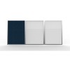 Ghent VisuALL PC Whiteboard Cabinet Fabric Bulletin Board Exterior Doors Blue GHE41301 - 2 of 4