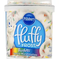 Pillsbury Baking Fluffy Funfetti Vanilla Marshmallow Frosting - 12oz