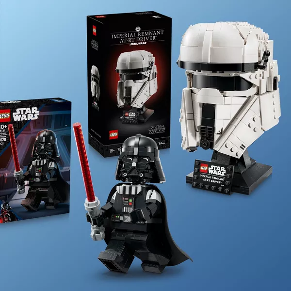 Collection of Star Wars Lego sets.