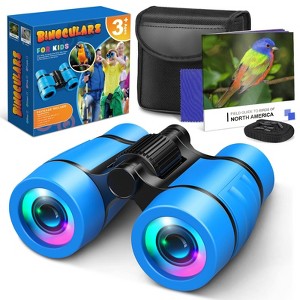 FUNFORFUN Kids Binoculars, Gifts for 3 4 5 6 7 8 Year Old Boys Girls, 4X Compact High Resolution Binocular, Outdoor Toys for Boys 3-12 Years Old - 1 of 4