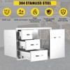 Stainless Steel Outdoor Kitchen Drawer Combo – Enclosed Built-in BBQ Access Door Cabinet for BBQ Island & Outdoor Cooking - 4 of 4