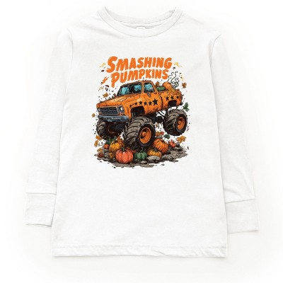 Smashing Pumpkins Monster Truck Grunge - Kids Youth Long Sleeve Tee and Kids Toddler Long Sleeve Tee