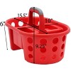 DOMETOUR 2-Pack Shower Caddy Basket Plastic Bath Caddy Organizer, with Handle for College Dorm Bathroom - 4 of 4