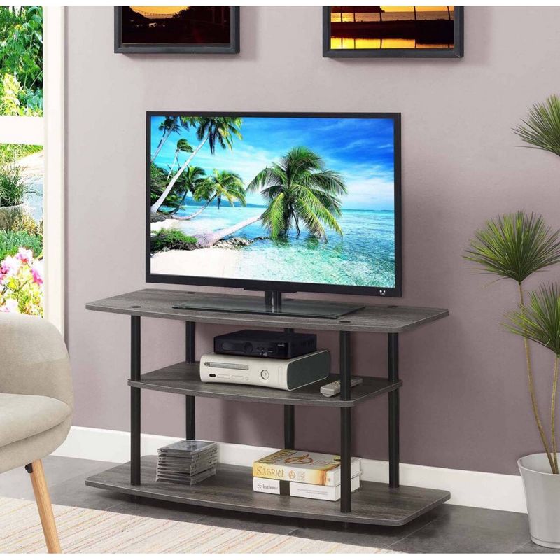 Designs2Go 3 Tier Wide TV Stand for TVs up to 43" - Breighton Home, 3 of 7