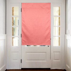 Unique Bargains Tie Up Blackout Privacy Door Curtain 1 Panel - 1 of 4