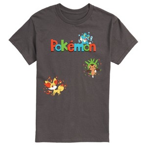 Men's - Pokémon - Chespin, Fennekin, Froakie Short Sleeve Graphic T-Shirt - 1 of 4