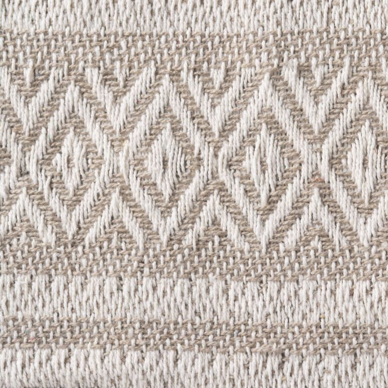 50&#34;x60&#34; Adobe Striped Faux Shearling Throw Blanket Neutral - Design Imports, 4 of 9