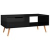vidaXL Coffee Table High Gloss Black 39.4 in.x19.5 in.x16.9 in. Engineered Wood - 4 of 4