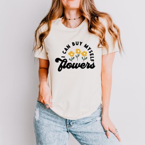 Simply Sage Market I Can Buy Myself Flowers Short Sleeve Tee - 1 of 4
