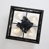 Airsurfer 16-Inch Black Farmhouse Caged Ceiling Fans with Remote - 4 of 4