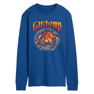 Men's - Pokémon - Garchomp Rocks Long Sleeve Graphic T-Shirt - 1 of 3