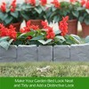 Garden landscape edging,plastic flower bed edging, imitation stone effect interlocking lawn edging, used for courtyard landscape beautification - 3 of 4