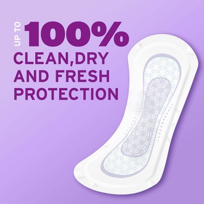 Poise Daily Regular Incontinence Panty Liners - 2 Drop Very Light Absorbency - 30ct - Trial Pack