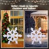 VINGLI 2.6FT Lighted Christmas Outdoor Snowflake Decorations, Christmas Yard Decorations with 200 Prelit LED, Plug-in - 3 of 4