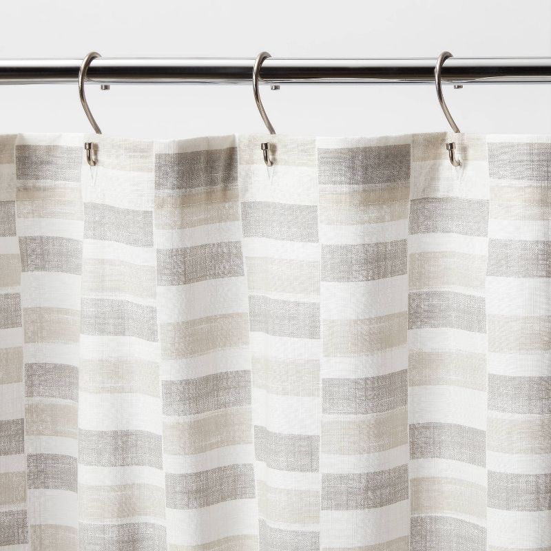 Colorblock Shower Curtain Gray - Threshold&#8482;, 4 of 8