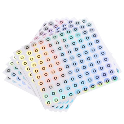 Unique Bargains Laser Capital Alphabet Round Self-Adhesive Reflective Letter Stickers 10 Pcs