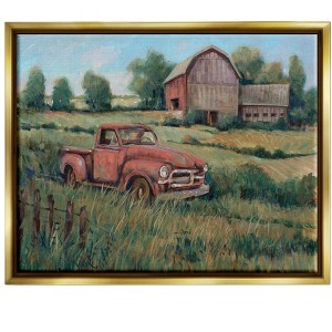 Stupell Industries Peaceful Farmland Truck Barn SceneFloater Canvas Wall Art - 1 of 4