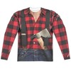 Men's Lumberjack Costume (Front Back Print) Long Sleeve Costume T-Shirt - 2 of 4