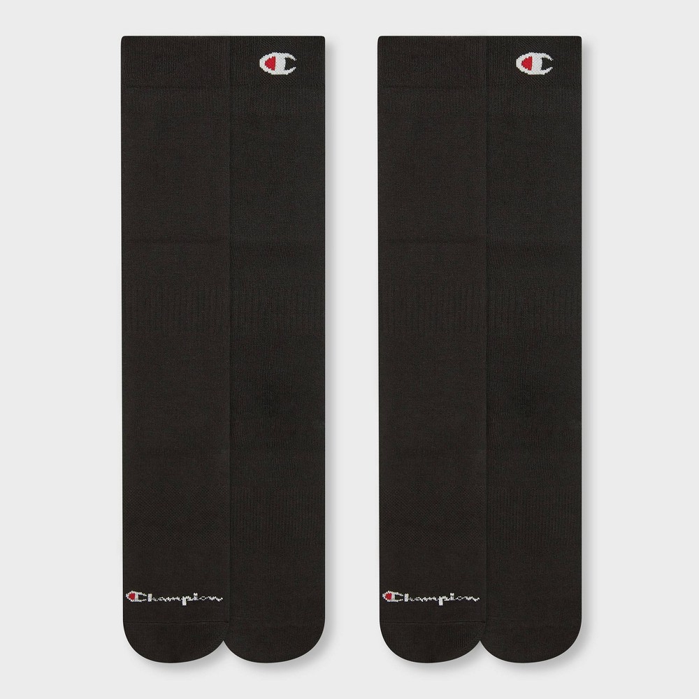 Champion All Sport Performance Over the Calf Socks 2pk - Black L