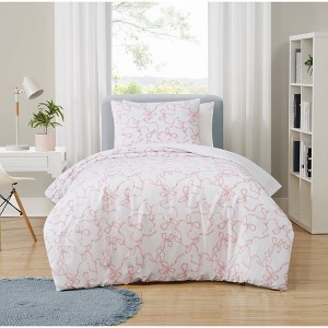 Truly Soft Printed Bow Comforter Set - 1 of 4