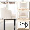 Hyleory Set of 2 Modern PU Leather Bar Stools – Stylish & Comfortable Seating - 3 of 4
