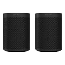 Sonos One Gen 2 Two Room Wireless Speaker Set with Voice Control Built-In