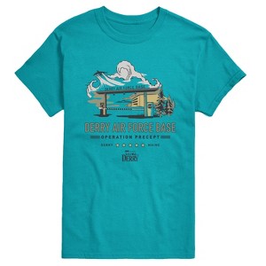 Men's IT: Welcome to Derry Welcome To Derry Air Force Short Sleeve Graphic T-Shirt - Tahiti Blue - 2 X-Large - 1 of 3