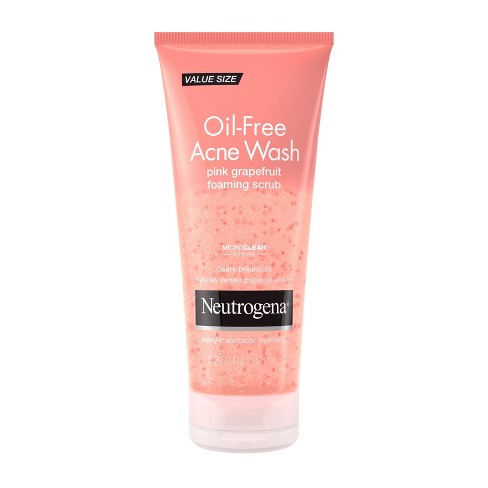 Neutrogena Oil-Free Acne Wash Pink Grapefruit Foaming Scrub - 6.7oz - image 1 of 4