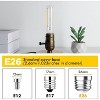 Runesay Dimmable Tubular Light Bulbs 40Watt, 4W E26 T10 LED Type T Bulbs, 2700K Warm White Long Edison Light Bulbs, 400Lumens, 4.96 inches ,2Pcs - 3 of 4