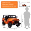 Electric Ride On Car with RC, 12V Kids Ride On Car with Led Lights, Music, Safety Belt, Double Doors, for Kids - 4 of 4