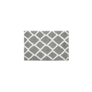 ChicFurnit Bath Rug and Mat Value Pack Reversible High Pile Microfiber Rug for Bathroom, Gray, 34"*21"*1.25" - 1 of 4