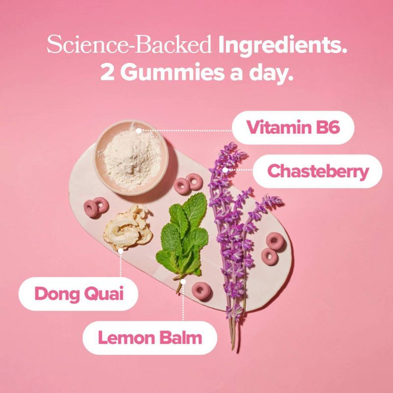 O Positiv FLO PMS Vegan Vitamin Gummies - 60ct, 5 of 7