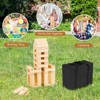 Infans Tumbling Timber Toy 54 PCS Wooden Blocks Game w/ Carrying Bag - 4 of 4