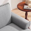 NicBex Linen Accent Chair,Upholstered Living Room Chairs with Mid-Height Rivet Backrest,Mid-Century Armchair,Accent Chairs for Living Room - 4 of 4