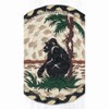 Earth Rugs Handcrafted Braided Jute Round 7" Coaster – Gorilla Silhouette Pattern - 3 of 3