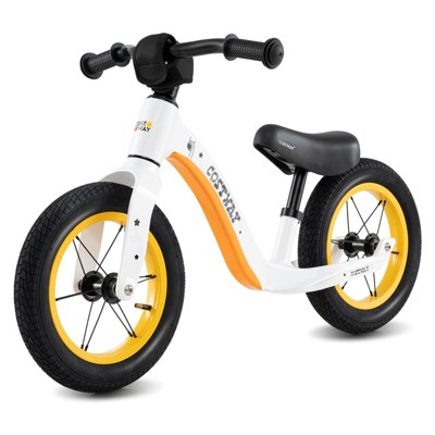 Safstar 12 Inch Toddler Balance Bike, No Pedal Training Bicycle w/ Adjustable Seat Height, Indoor Outdoor Kids Push Bike, Gift for Kids 3+ Years Old